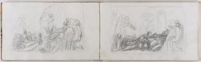 パラダイス・ロスト、1793年頃（紙上グラファイト） 作： George Romney